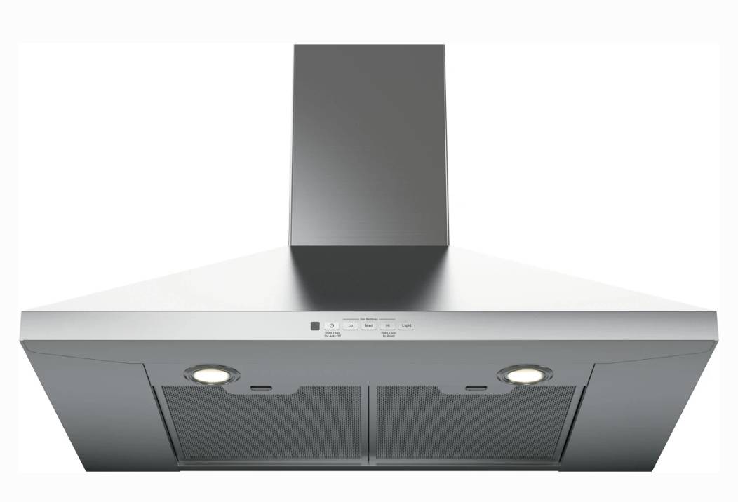 30 INCH GE JVW5301SJSS Wall Chimney Range Hood * New Open Box * 350 CFM Blower , Dishwasher Safe Filters, Auto-Off, Halogen Lights , Night Light, Stainless Steel , Optional Remote Control