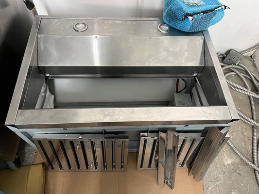 36 INCH KitchenAid  KVWC906KSS Commercial-Style Wall Mount Canopy Range Hood with 1170 CFM,  LED Lights, New Open Box  Baffle Filter * Blower Sold Separately *