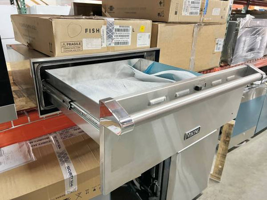 30 INCH Viking 5 Series VWD530SS Flush Mounted Warming Drawer Stainless Steel New Open Box