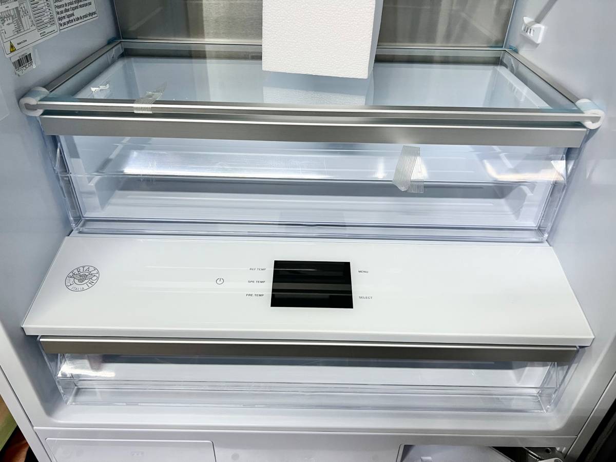 30 INCH Bertazzoni REF30BMBZPNV Panel Ready Built In Refrigerator * New Open Box * 84 Inch Bottom Freezer , Ice Maker , Internal Water, LED Touch, ADA Approved, Energy Star