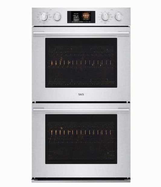 LG Signature Kitchen SKSDV3002S 30 Inch Double Wall Oven Steam * New Open Box * 4.7 cu. ft. LCD Display,  Steam Assist,  Convection, Flush Installation, Stainless Steel
