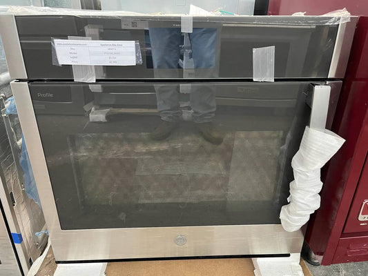 30 INCH GE Profile PTS700LSNSS Oven,Air Fry, Stainless Steel * New Open Box  * AIR FRY , 5 CU FT , No Preheat , Wi-FI, Control Lock , Goggle Assistant , Alexa , Smart HQ, Voice , Proof , ADA, Warm, Delay , FIT ,7 Inch LCD Screen Display , True Convection