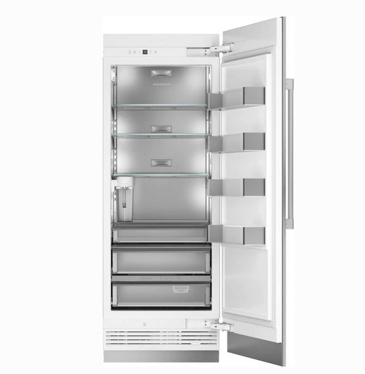 30 INCH GE Monogram ZIR301NPNII BUILT IN Panel Ready Column Refrigerator NEW * Open Box * Smart Refrigerator Panel Ready , 17.5 Cu Ft, AutoFill Pitcher , LED integrated Shelves , RetroFit Capability , Enhanced Shabbos Mode, Wi-Fi, Water Filtration