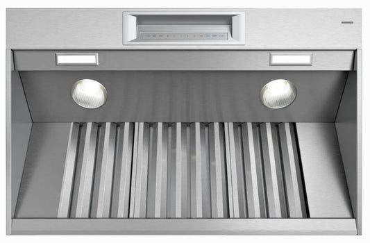 42 INCH Thermador Wall Mount Smart Range Hood  4-Speed, Blower (Sold Separately),  Touch Control, LED Lighting, Baffle Filter,  Delay Shut Off, Automatic Mode , Stainless Steel * New Open Box *