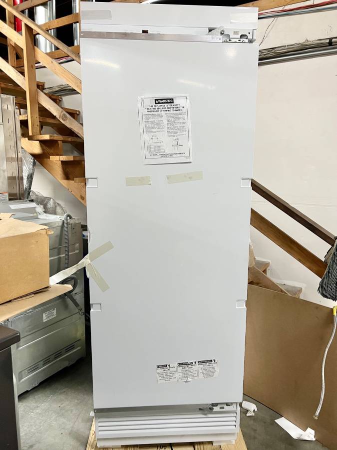 30 INCH GE Monogram ZIR301NPNII BUILT IN Panel Ready Column Refrigerator NEW * Open Box * Smart Refrigerator Panel Ready , 17.5 Cu Ft, AutoFill Pitcher , LED integrated Shelves , RetroFit Capability , Enhanced Shabbos Mode, Wi-Fi, Water Filtration