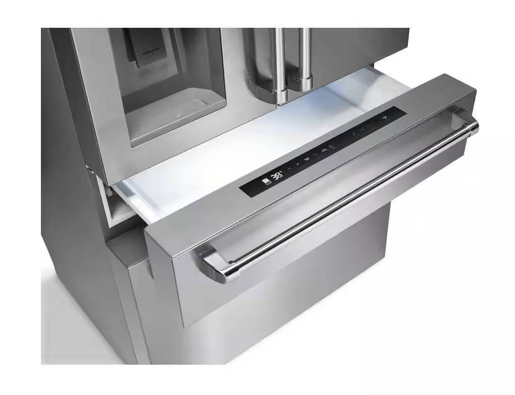 36 INCH Thor Kitchen TRF3601FD Counter Depth French Door Refrigerator * New Open Box  21.6 cu.ft., Ice Water Dispenser, Counter Depth, Triple-Tech Cooling System, Crisper Drawers, Super Freezing and Cooling Function, ENERGY STAR