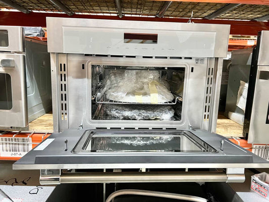 30 INCH Thermador Professional Series MB30WP Built-In Microwave Gray * New Open Box  1.6 Cu Ft , 950 Watts , 10 Power Levels , Color TFT Display, Sensor Cooking, Gray Glass .