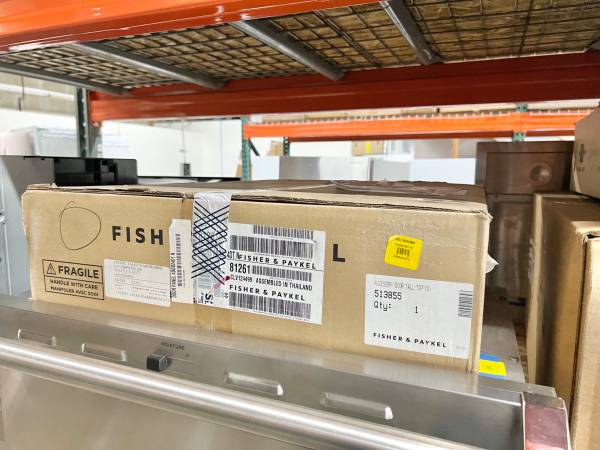 Fisher & Paykel ADDD24DTN DishDrawer Stainless Panel Handles Included ,Contemporary Stainless Steel Accessory Door for DD24DTI9 N DOUBLE TALL DISHDRAWER , HANDLES INCLUDED. , New Open Box