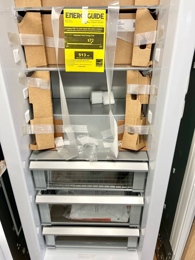 24 Inch GE Monogram ZIF241NPNII Panel Ready Column Smart Freezer * New Open Box 12.5 Cu. Ft., Retrofit Capability, Adjustable Door Bins, Spill Resistant Shelves, LED Lighting, Enhanced Shabbos Mode Capable, WiFi and Water Filtration .