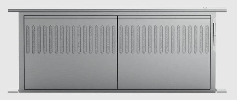 36 INCH Fisher & Paykel Series 7 Professional Series HD36 Downdraft Range Hood 1200 CFM or 600 CFM Blower, Blower Sold Separately, Telescopic, Slider Control, Stainless Steel Mesh Filters, Dishwasher-Safe Filters , New Open Box