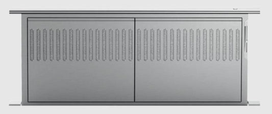 36 INCH Fisher & Paykel Series 7 Professional Series  HD36 Downdraft Range Hood 1200 CFM or 600 CFM Blower, Blower Sold Separately, Telescopic, Slider Control, Stainless Steel Mesh Filters, Dishwasher-Safe Filters , New Open Box
