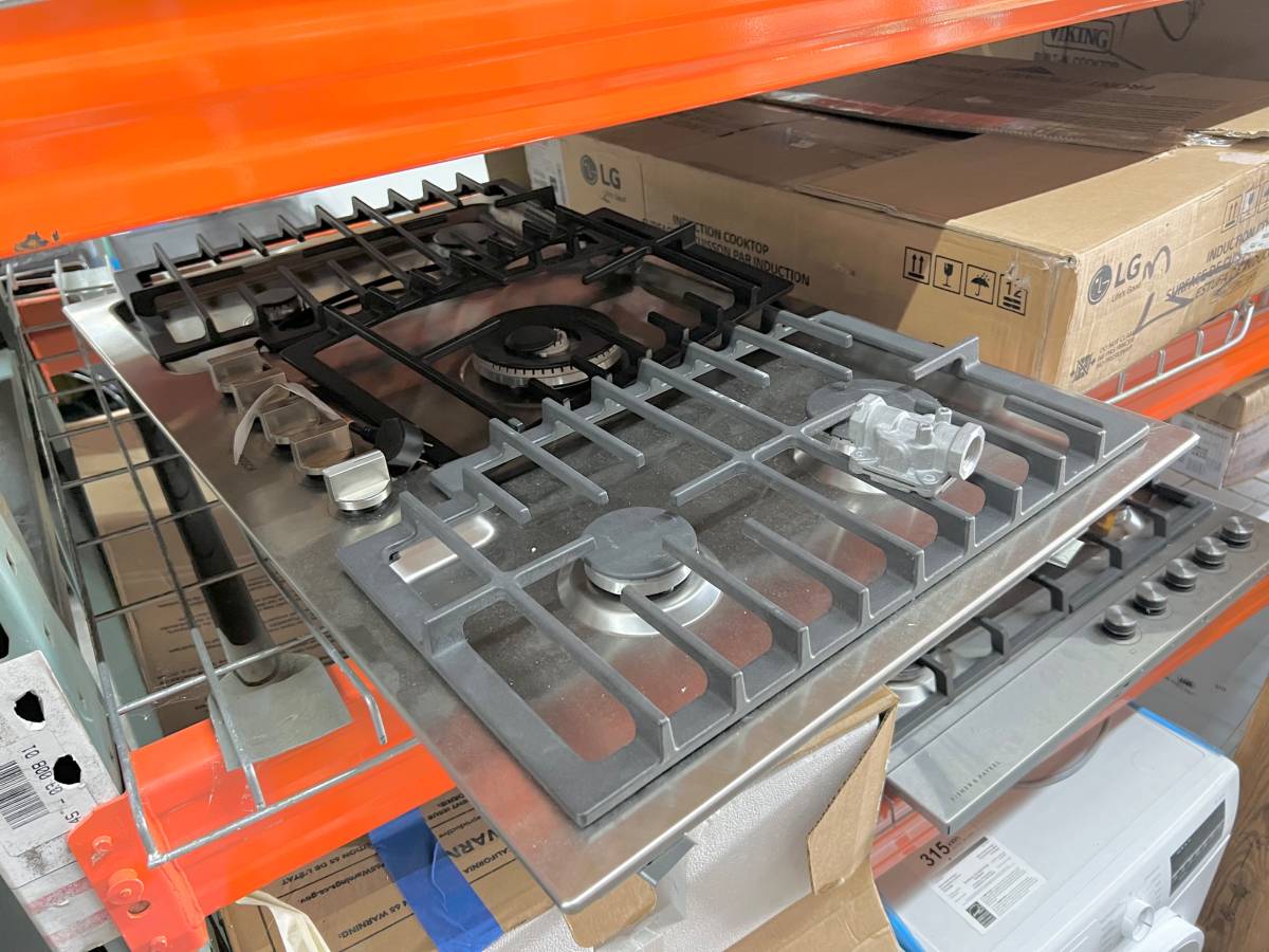 36 INCH Bosch 800 Series NGM8659UC Built-In Gas Cooktop * NEW * 5 Sealed Burners, FlameSelect, LED Burner Indicator, OptiSim Burner, Dual-Flame Power Burner, Continuous Cast-Iron Dishwasher-Safe Grates ADA Compliant , Stainless Steel .