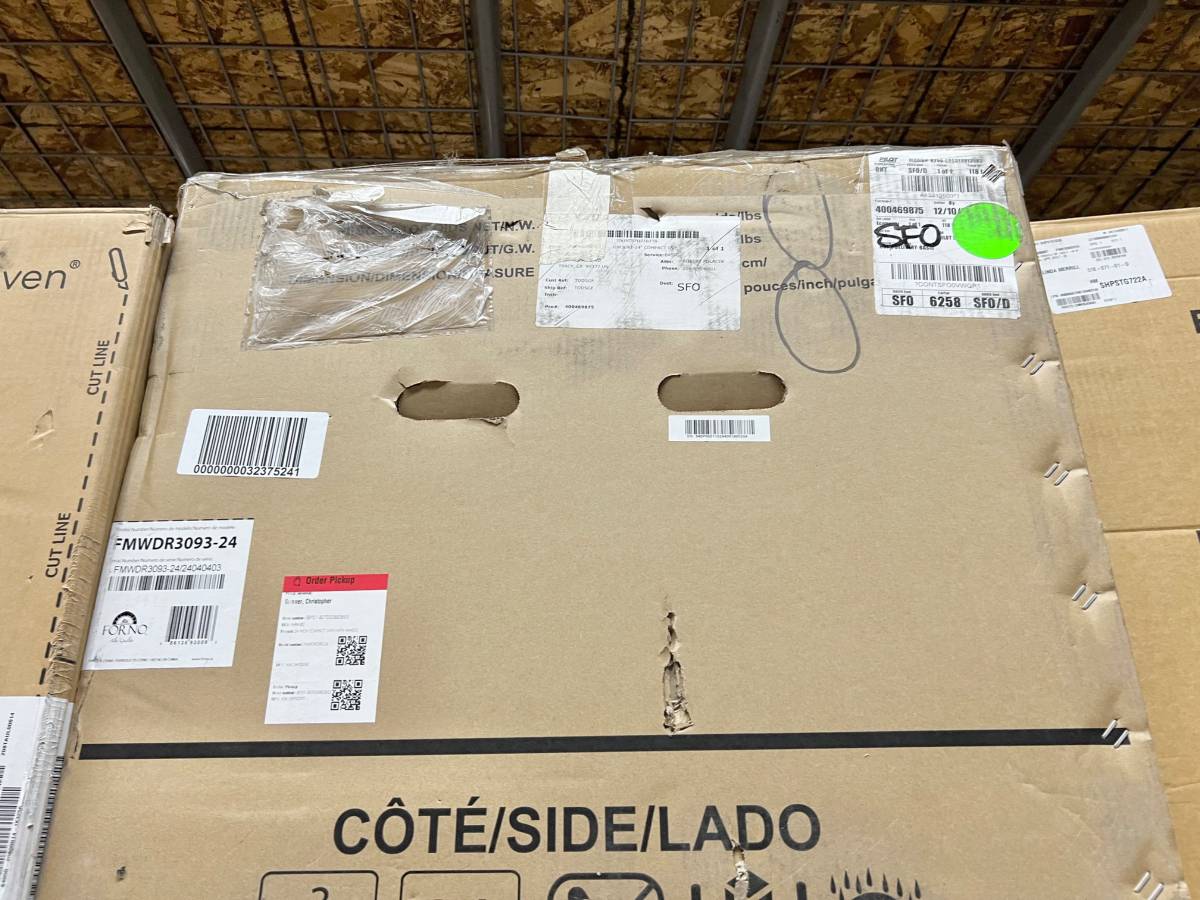 24 INCH FORNO FMWDR309324 Single Convention Wall Oven Microwave * New Open Box *