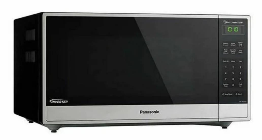 1.6 cu. ft. PANASONIC Microwave, NN-SN755S , Stainless Steel * New Open Box * 1250 Watt High power , 10 Power Levels, 14 Auto Cook Menus, Auto Defrost , Inverter Technology ,