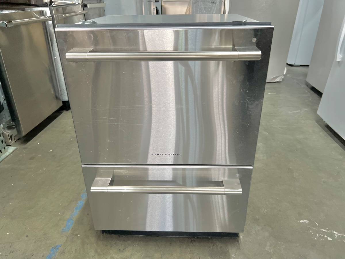 24 INCH Fisher & Paykel Professional DD24DV2T9N * New Open Box * Dishwasher Full Integrated Double Dishdrawer , 14 Place Setting ,Sanitize , Round Flush Handles , Energy Star Certified , Stainless Steel .