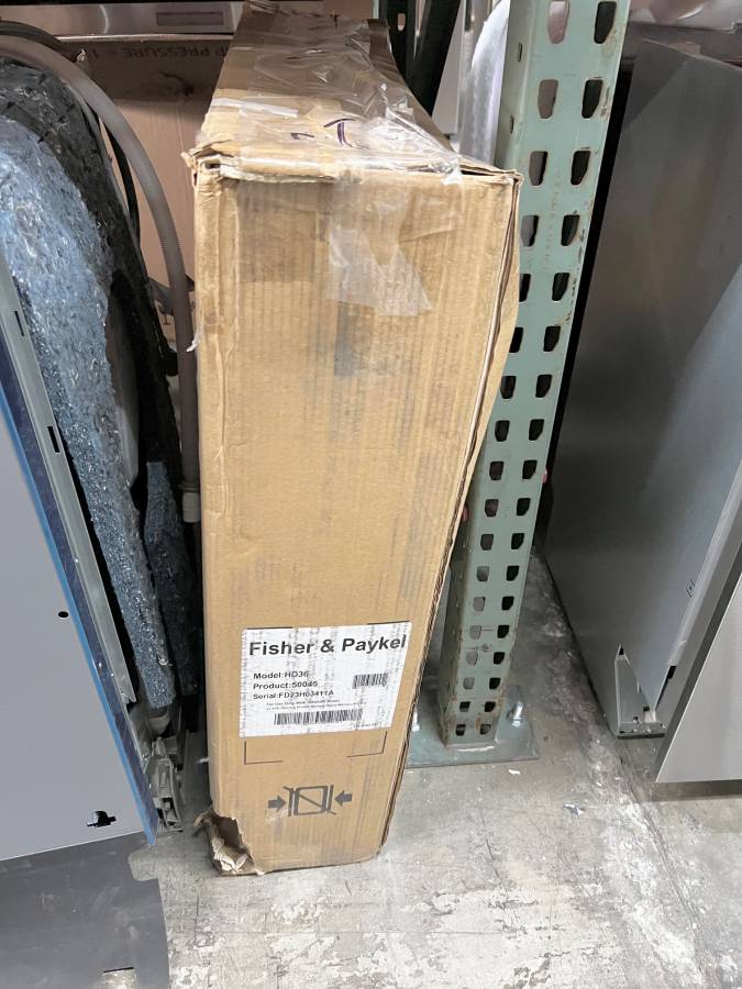 36 INCH Fisher & Paykel Series 7 Professional Series HD36 Downdraft Range Hood 1200 CFM or 600 CFM Blower, Blower Sold Separately, Telescopic, Slider Control, Stainless Steel Mesh Filters, Dishwasher-Safe Filters , New Open Box