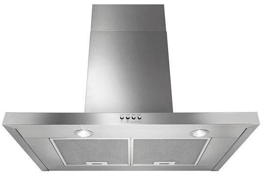 30 INCH Whirlpool WVW57UC0FS Wall Mount Range Hood Stainless new open box Stainless Steel 400 CFM Blower Inline Included