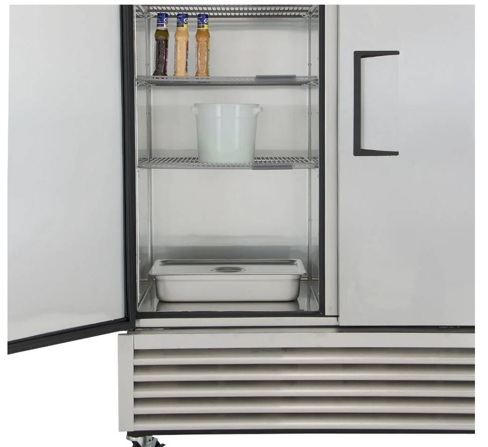 True T-49DT-HC 54 1/8" Two Section Combo Refrigerator Freezer NEW * Open Box Solid Doors, Dual Temp, 115v , Commercial , Stainless Steel .