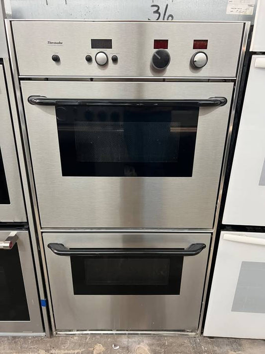 27 INCH CT227NS Thermador Double Wall Oven Stainless Convection , Used Condition