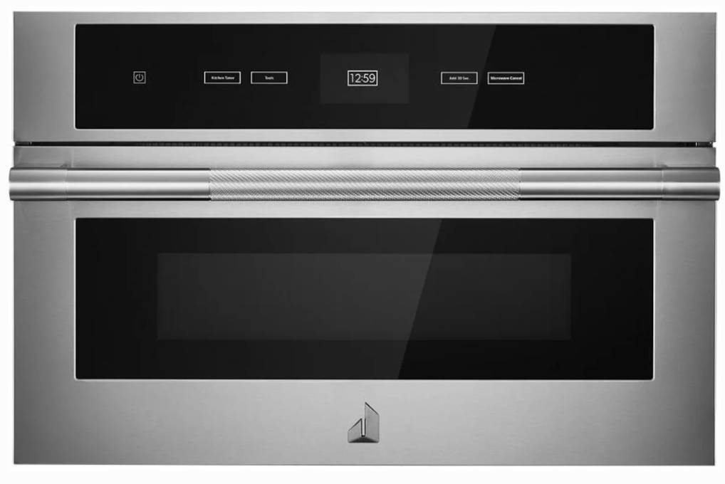 30 INCH JennAir RISE JMC2430LL Built-In Microwave Oven Convection * New Open Box 1.4 Cu Ft , Convection , Add 30 Seconds, Beverage , Defrost , Pizza, Popcorn , Reheat , Keep Warm , Soften / Melt Cycle , Sabbath Mode , UL Certified , Stainless Steel .