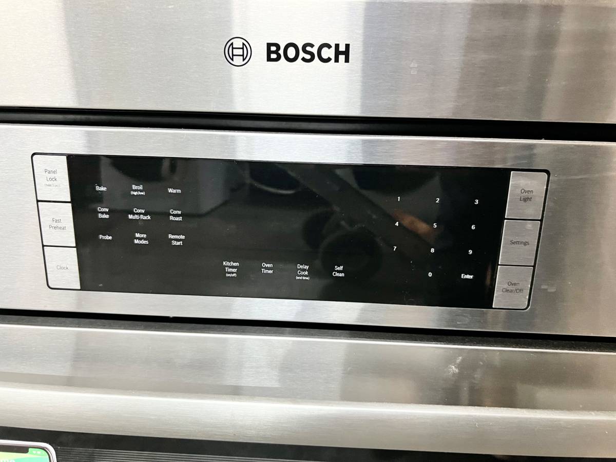 30 INCH Bosch 800 Series HBL87M53UC Double Combination Smart Electric Wall Oven with 6.2 cu. ft. Total Capacity, Home Connect, 10 Auto Sensor Cooking Programs, New Open Box , Self-Clean