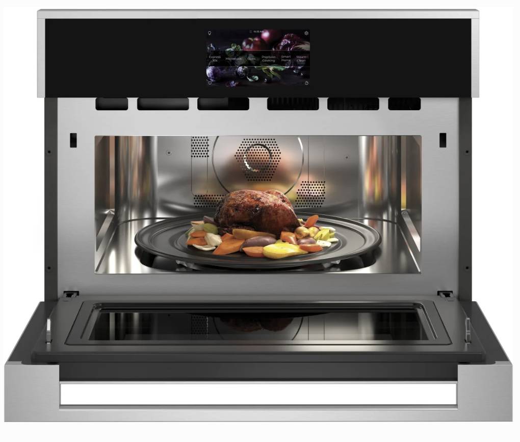 27 INCH GE Monogram Minimalist Series ZSB9121NSS Single Oven * NEW * Open Box Smart Electric 5 in 1 Wall Oven , 1.7 CU Ft Convection Toasting Warming Proofing Steam Cook Sensor Cook , Steam Clean , Defrost UL , Stainless Steel