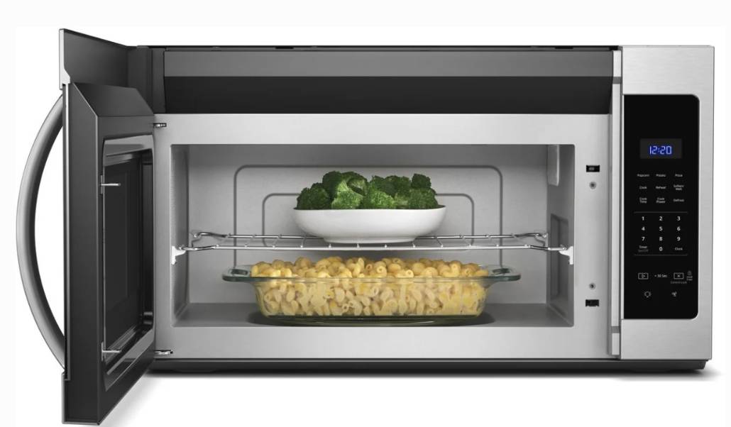 30 INCH Whirlpool WMH31017HS Over-the-Range Microwave NEW * Open Box 1,000 Watts, Two-Speed 300 CFM Venting System, Add 30 Seconds, Turntable Plate, Cooktop Lighting Stainless Steel