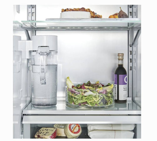 30 INCH GE Monogram ZIR301NPNII BUILT IN Panel Ready Column Refrigerator NEW * Open Box * Smart Refrigerator Panel Ready , 17.5 Cu Ft, AutoFill Pitcher , LED integrated Shelves , RetroFit Capability , Enhanced Shabbos Mode, Wi-Fi, Water Filtration