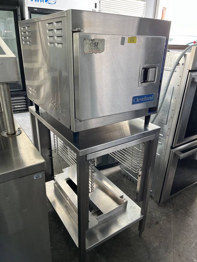 Cleveland 21CET8 3 Pan Convection Steamer , Stainless Steel Commercial Pan Convection Steamer Counter Top