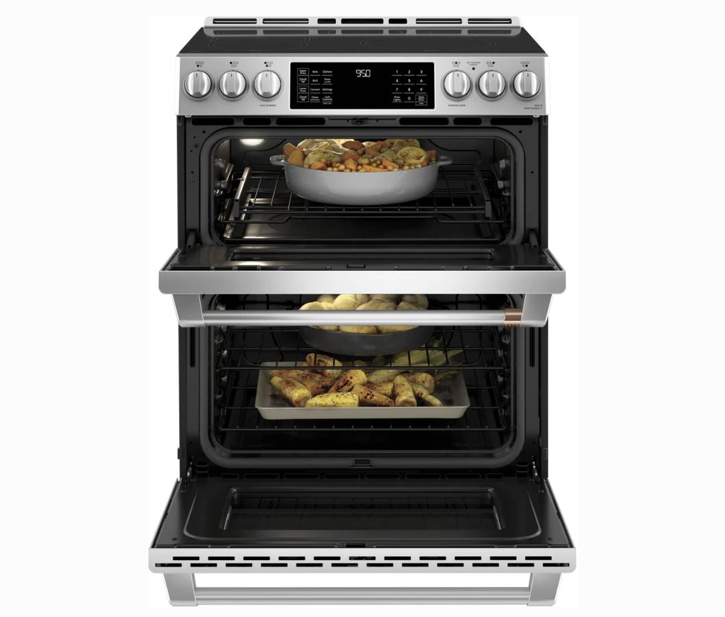 30 INCH GE Cafe CHS950P2M8S1 Induction Range AIR FRY Convection * New Open Box * Stainless Slide In Induction Electric Glasstop Range , Convection Oven , Air Fry , Steam Clean, Self Clean