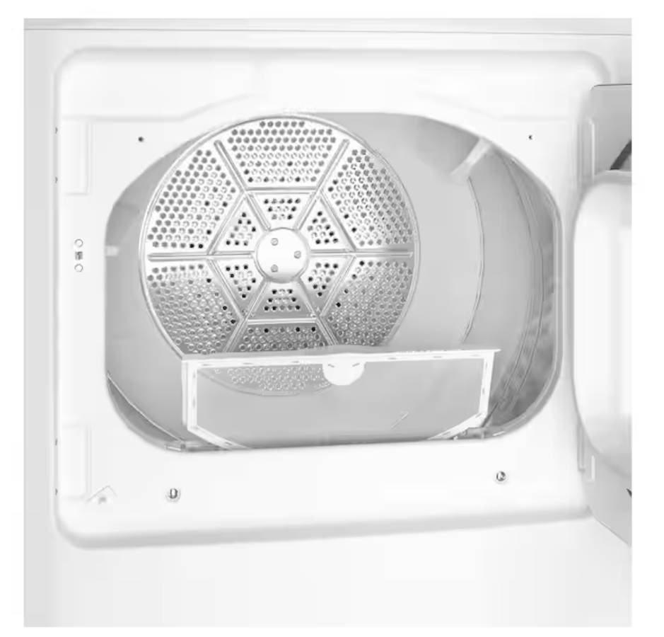 27 INCH GE GTD48EASWWB Front Load Electric Dryer 7.2 cu ft * New Open Box * Auto Dry, Powerful Venting, Large Diffuser, Aluminized Drum, Reversible Dryer Door, Shallow Depth Design Up Front Lint Filter , White
