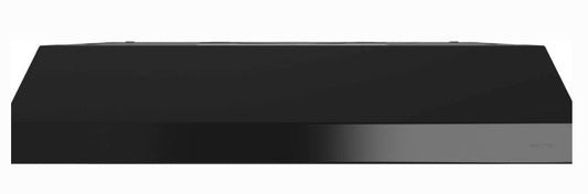 30 INCH Broan Glacier BCSEK130BL Black Under Cabinet Range Hood * New Open Box 2 Speed ,  250 CFM Blower , Rocker Switch Control , LED Lighting , Open Mesh Filters, EZ1 System, ADA  , HVI-2100 , Energy Star , Black .