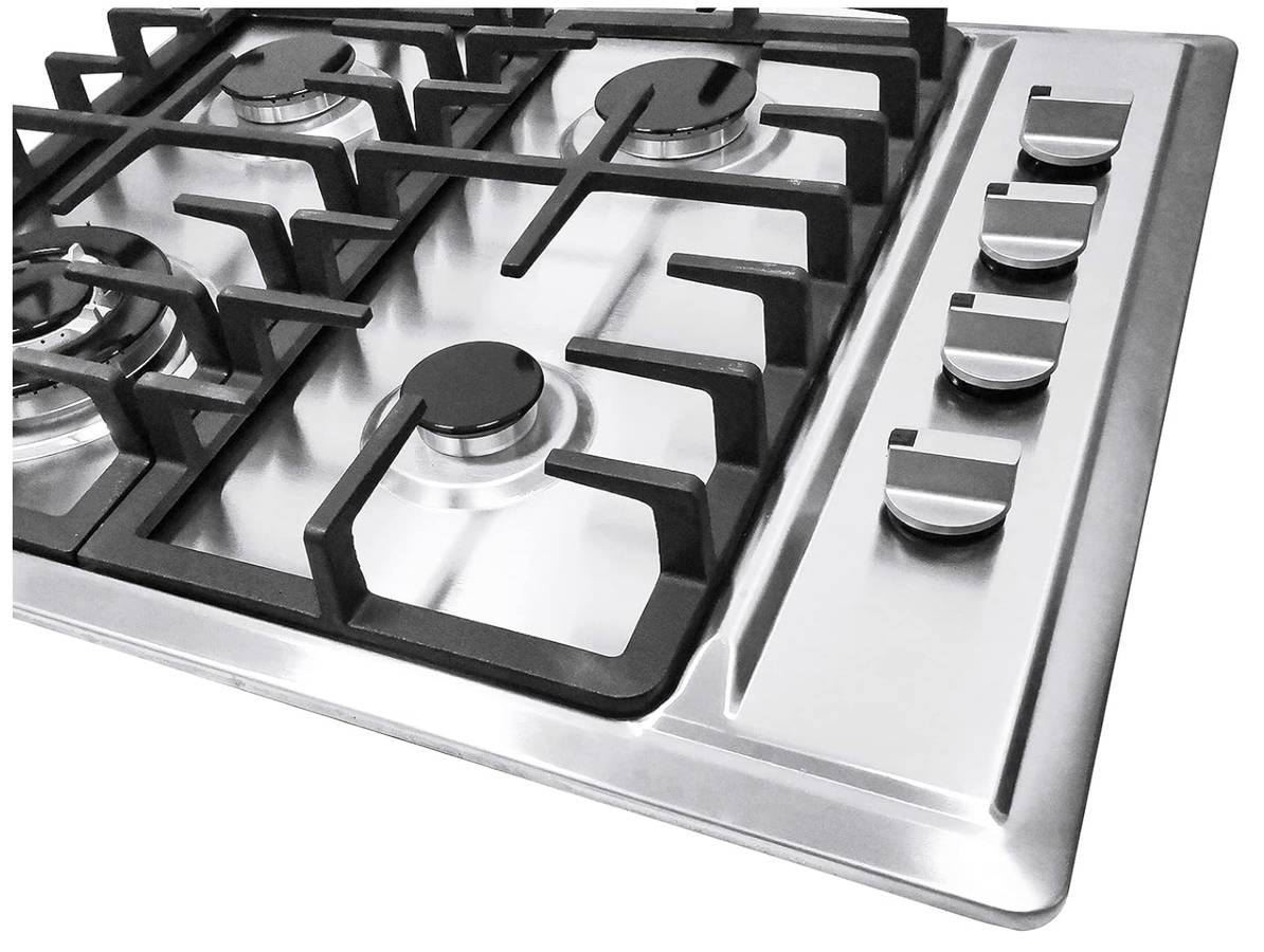 23 Inch 4 Burner Gas Cooktop Stainless Steel Built-In Gas Cooktop Gas * New Open Box * HG-HSYXF-2368