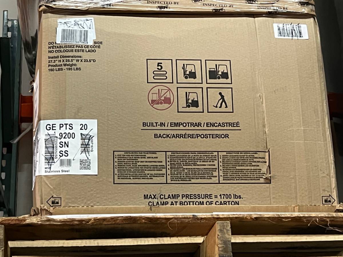 30 INCH GE Profile PTS9200SNSS Double Wall Oven Convection * New Open Box * Twin Flex 5.0 Cu. Ft., True European Convection Precise Air, Self-Clean Steam Clean Option, Proof Mode, Temperature Probe, Star-K , Stainless Steel .