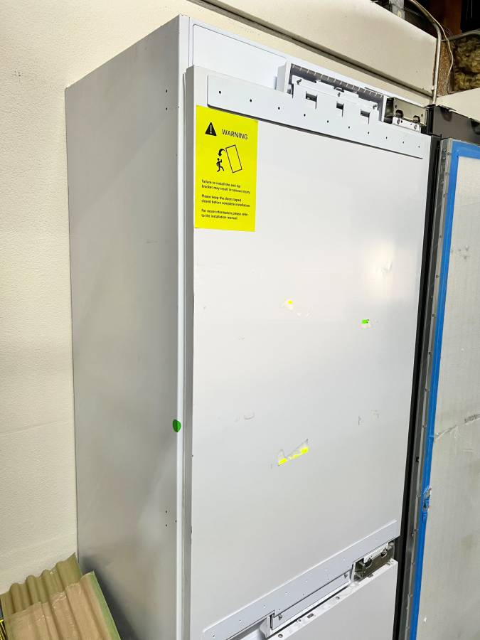 30 INCH Bertazzoni REF30BMBZPNV Panel Ready Built In Refrigerator * New Open Box * 84 Inch Bottom Freezer , Ice Maker , Internal Water, LED Touch, ADA Approved, Energy Star