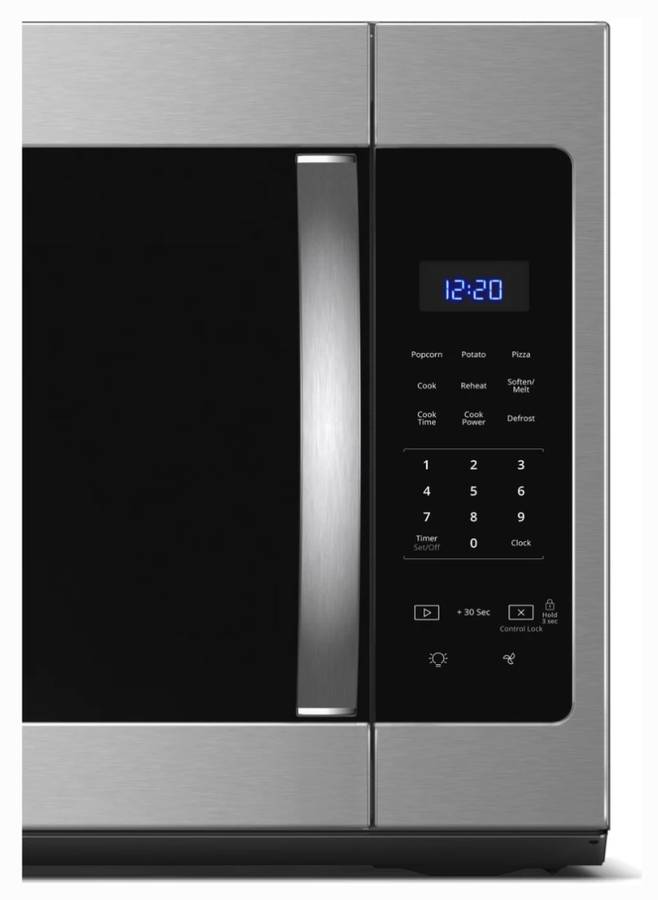 30 INCH Whirlpool WMH31017HS Over-the-Range Microwave NEW * Open Box 1,000 Watts, Two-Speed 300 CFM Venting System, Add 30 Seconds, Turntable Plate, Cooktop Lighting Stainless Steel