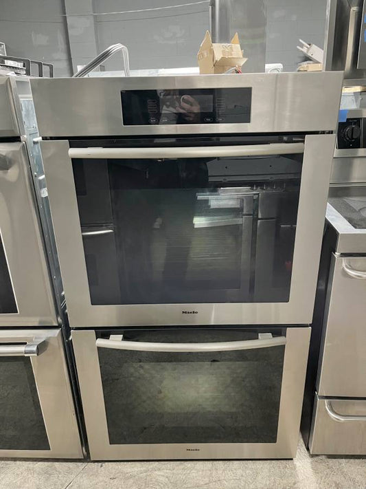 30 INCH Miele H4890BP2SS Built In Electric Double Wall Oven Stainless Steel  , Used Condition ,