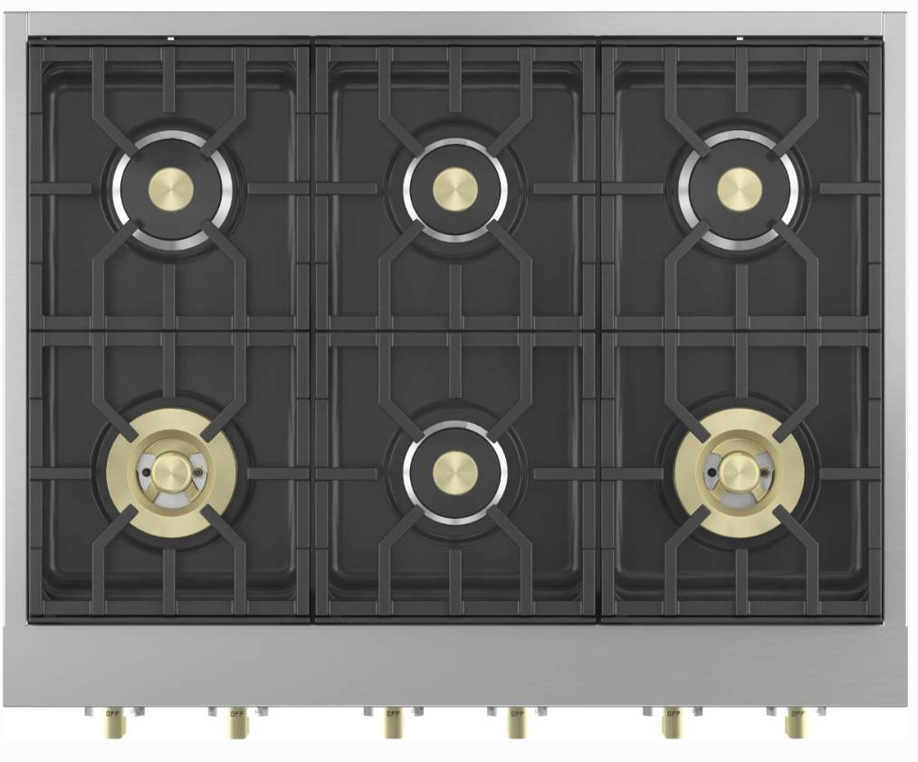 36 INCH GE Monogram ZGU366NTSS Gas Rangetop * New Open Box * Slide-In Professional Gas Rangetop 6 Sealed Burners Continuous Grates Custom Color LED Accent Lighting Reversible Wok Grates, WiFi CSA ADA , Stainless Steel