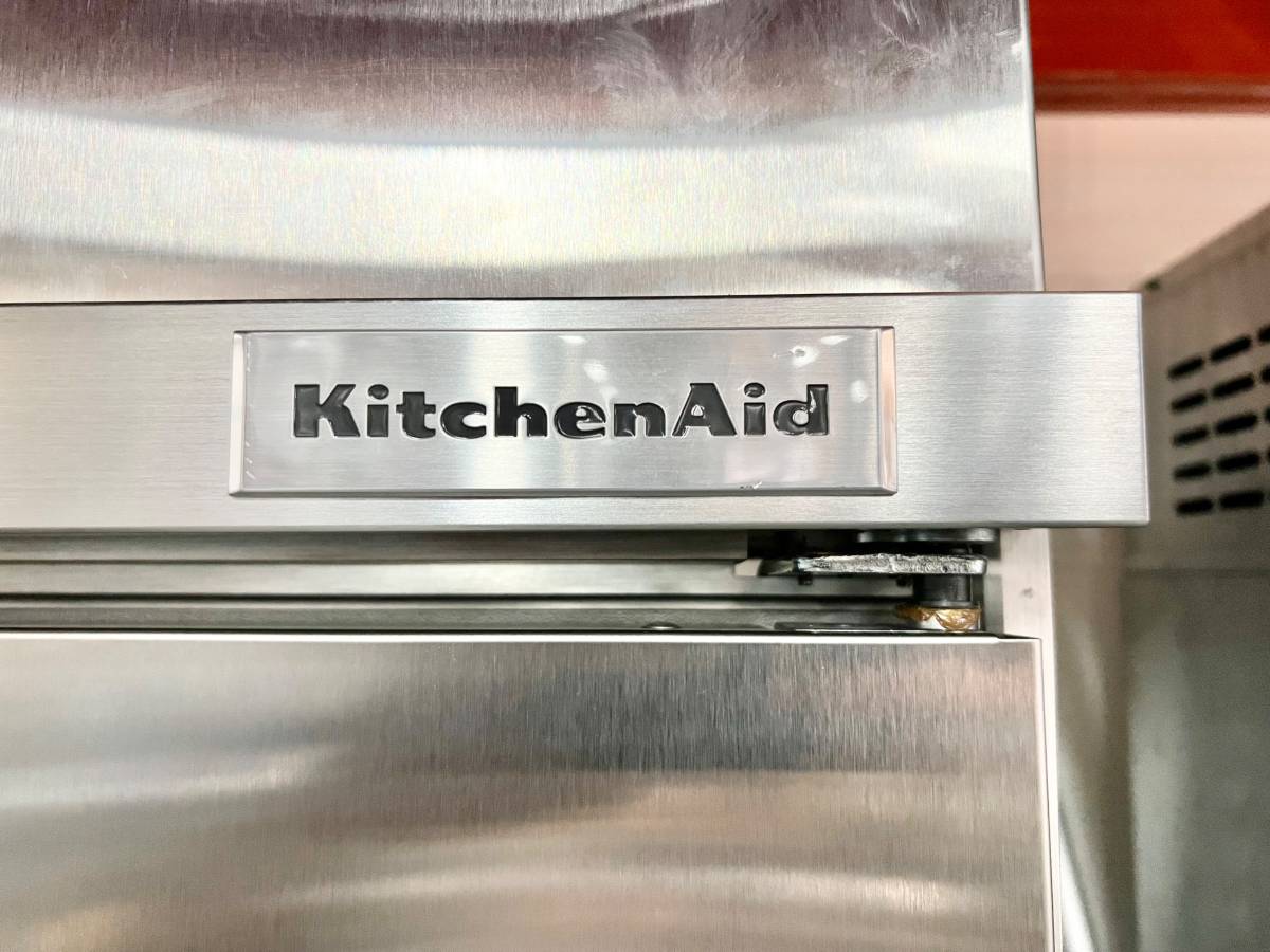 42 INCH KitchenAid KBFN502ESS Built-In French Door Refrigerator 24.2 cu. ft., 4 Glass Shelves, Preserva Food Care System, Automatic Ice Maker, Platinum Interior, LED * New Open Box * Door Open Alarm, Sabbath, ENERGY STAR Stainless Steel