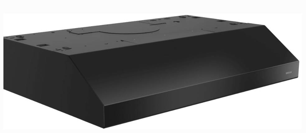 30 INCH Broan Glacier BCSEK130BL Black Under Cabinet Range Hood * New Open Box 2 Speed , 250 CFM Blower , Rocker Switch Control , LED Lighting , Open Mesh Filters, EZ1 System, ADA , HVI-2100 , Energy Star , Black .