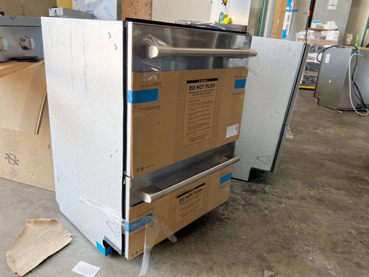 24 INCH Fisher and Paykel Professional Series DD24DTX6PX1 Built-In Smart Double DishDrawer Dishwasher ,44dBA, Tall Top Drawer, Stainless Interior Drawer, Knock to Pause, Sanitize, Energy Star , Stainless Steel * New Open Box