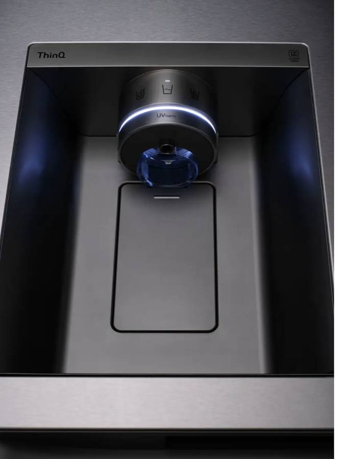 36 INCH LG LRSOS2706S Side by Side Refrigerator  Freestanding Smart  27.1 Cu. Ft.,  Edge-to-Edge Insta View, Dual Ice Maker, UV nano Dispenser,  Cool Guard Panel, ADA Compliant, ENERGY STAR  Print Proof Stainless Steel  * New Open Box *