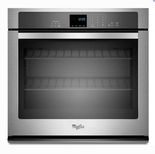 30 INCH Whirlpool WOS51EC0AS Single Wall Oven * New Open Box * Stainless Steel , Self Clean , 5 Cu FT , Under counter or Wall Mount  , 40 AMP , 3600 Watts