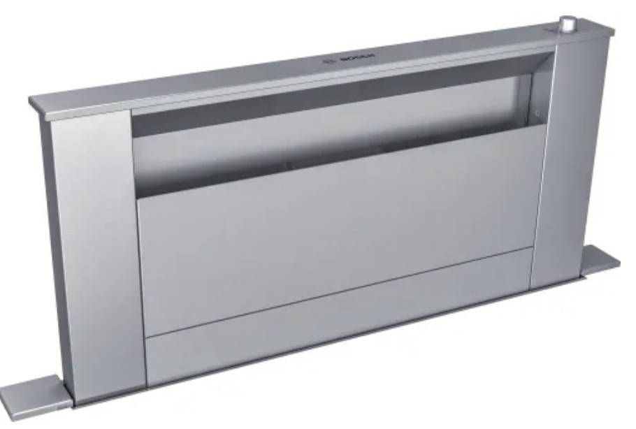 36 INCH Bosch 800  HDD86051UC  Convertible Downdraft RANGE Hood * New Open Box * Convertible Downdraft Hood 3-Speed 600 CFM (Blower Sold Separately), Dishwasher Safe Mesh Filters, Integrated Knob Control,  13-Inch Tall Design , Stainless Steel. 