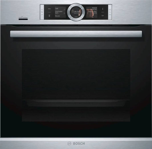 24 INCH Bosch 500 Series HBE5452UC Single Electric Wall Oven * NEW Open Box ,Home Connect, European Convection, ecoClean, 11 Cooking Modes, Fast Pre-Heat, Kitchen Timer, 2.5 cu. ft. , Stainless Steel .