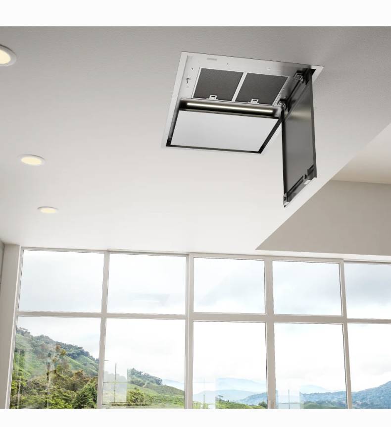 63 INCH Zephyr Designer ALUE63CWX Lux Island Mount Range Hood , ADA White * New Open Box * Auto Delay Off WIFI