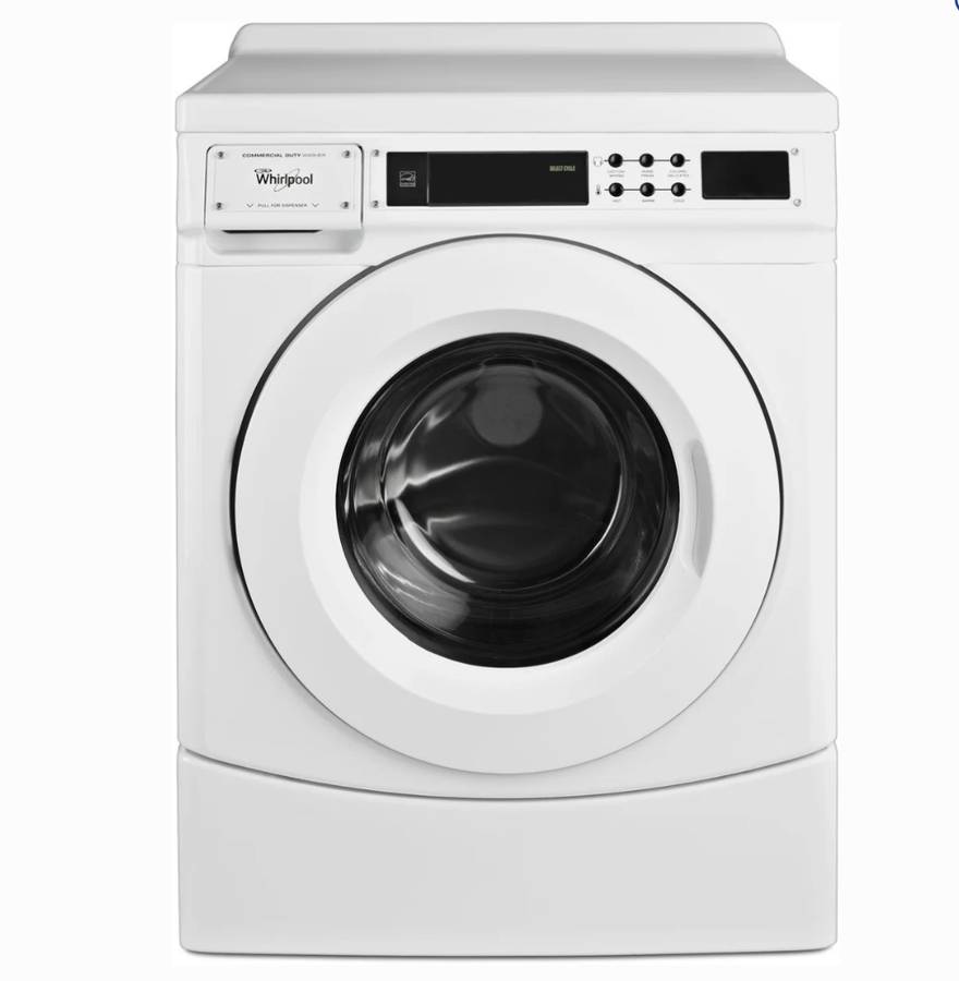 27 INCH Whirlpool COMMERCIAL GRADE Front Load Washer CHW9160GW New Open Box 3.1 Cu. Ft., Commercial-Grade Cabinet, Powerful Drive System, 3 Wash Cycles, Super Cycle, UL, ENERGY STAR, White * New Open Box *