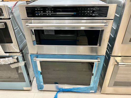 30 INCH KitchenAid KOEC530PSS Microwave Wall Oven AIR FRY * New Open Box * 5.0 Cu. Ft. , 1,600w Power Microwave, Air Fry Mode,  CrispWave Technology, Star-K Certified, Stainless Steel .