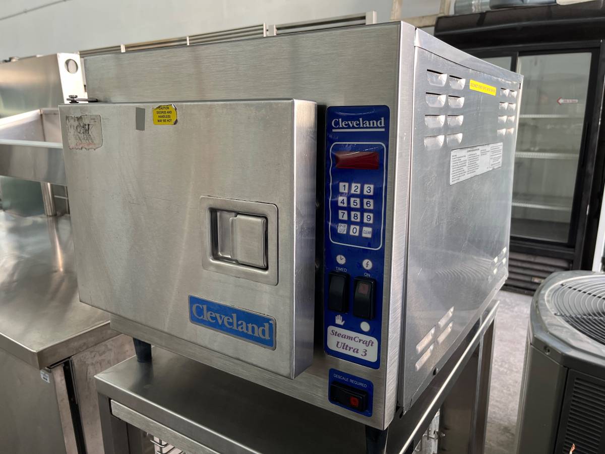Cleveland 21CET8 3 Pan Convection Steamer , Stainless Steel Commercial Pan Convection Steamer Counter Top