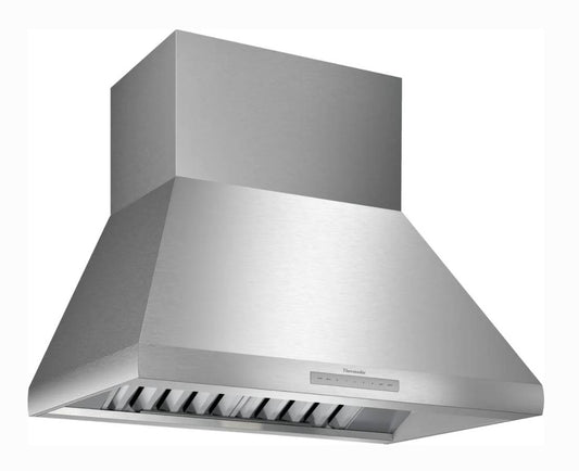 36 INCH Thermador Professional Series  HPCN36WS Wall Mount Range Hood 4-Speed, Blower (Sold Separately) Touch Control, LED Lighting, Baffle Filter, * New Open Box * Stainless Steel
